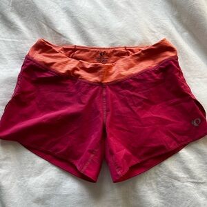 Pearl Izumi Women's Athletic Shorts in Pink and Orange